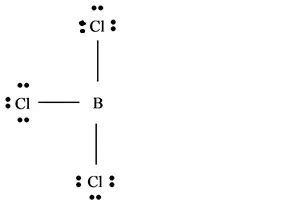 As an example of a molecule with an atom with less than an octet of valence shell electrons, we consider boron trichloride, BCl3. . Bcl3 electron geometry